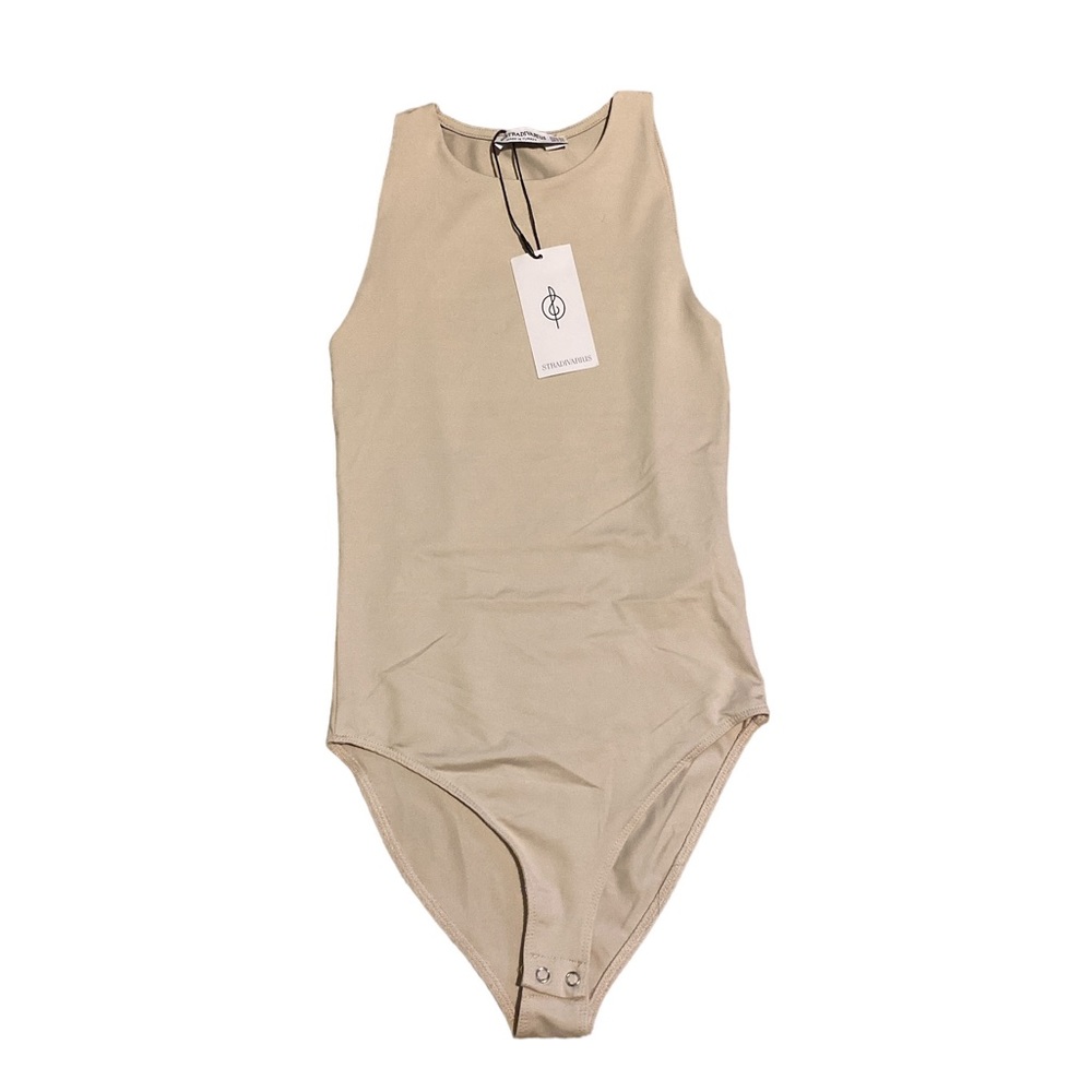 Stradivarius Tan Bodysuit Size XS